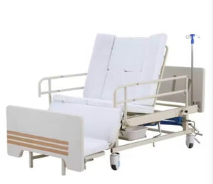 Manual Multi-Function Medical Nursing Bed With Toilet