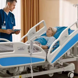 5 Function ICU Electric Patient Bed with Mattress
