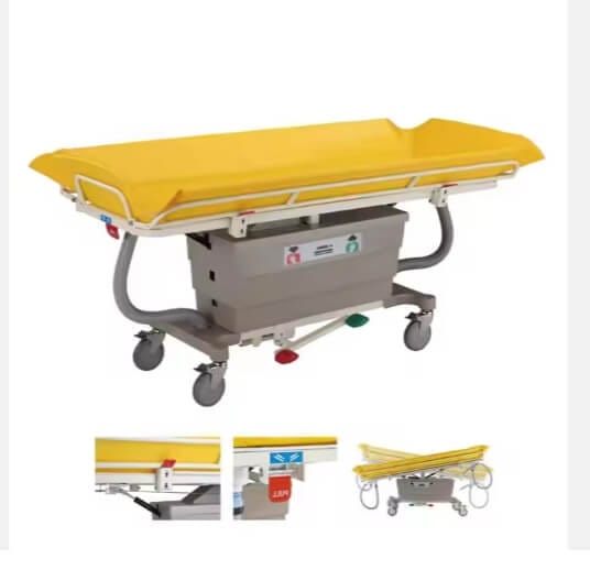 Disabilities Convenient Adjustable Hydraulic Shower Bed Cart