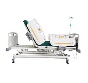 Hospital Bed With IV Pole for ICU Ward