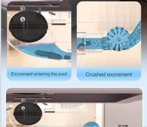 Automatic Hospital Bed Toilet System with Collect Pee and Poo
