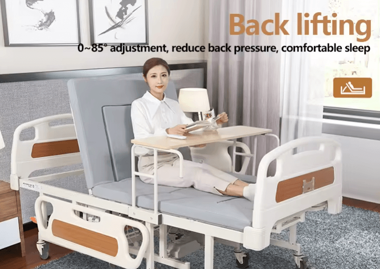 Mooxno™ smart home bed featuring high-stability silent casters for effortless mobility