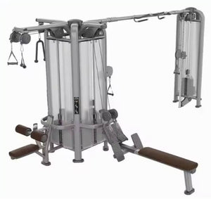 Multi-Function 5-Station Power Rack Fitness Training Machine