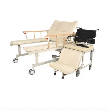 Nursing Bed with Separate Wheelchair and Bedpan