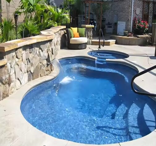 In Ground Pool Shell Round Customized Shape Inground Round Fiberglass Pool Swimming Pools