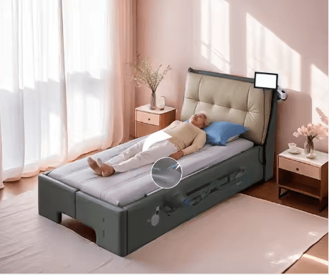Smart Electric Nursing Bed with Auto Toilet & Bath System for Home Care