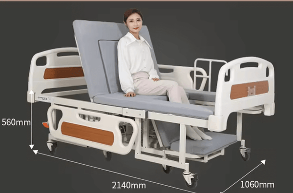 Electric Hospital Wheelchair Bed with Toilet