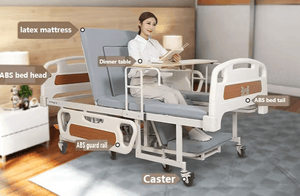 Electric Hospital Wheelchair Bed with Toilet