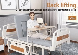 Electric Hospital Wheelchair Bed with Toilet