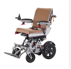 Foldable Electric Wheelchair Aluminum Alloy Remote Control