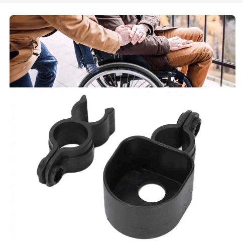 Adjustable Wheelchair Walking Stick Rack Bracket Crutch Holder Accessory