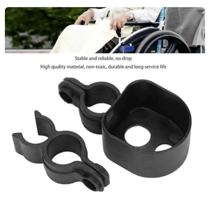 Adjustable Wheelchair Walking Stick Rack Bracket Crutch Holder Accessory