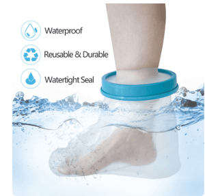 Adult Foot Cast Covers for Shower Waterproof Shower Bandage and Cast Protector