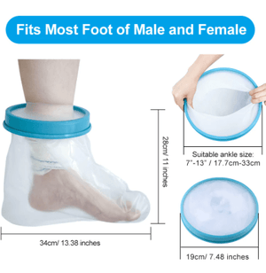 Adult Foot Cast Covers for Shower Waterproof Shower Bandage and Cast Protector