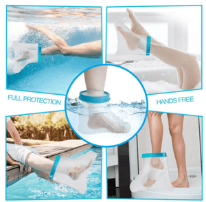 Adult Foot Cast Covers for Shower Waterproof Shower Bandage and Cast Protector