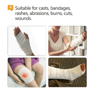 Adult Foot Cast Covers for Shower Waterproof Shower Bandage and Cast Protector