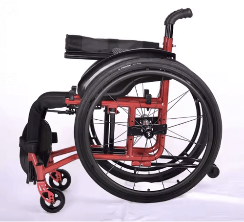 Soft Backrest Round Hand Wheel Sports Wheelchair