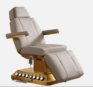 Gold Salon Furniture Beauty Bed Massage Table