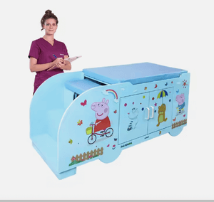 Cartoon Pediatric Exam Bed