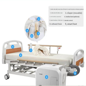 Automatic Hospital Bed Toilet System with Collect Poop
