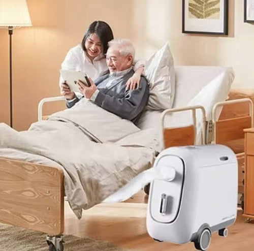 hospital bed nearby