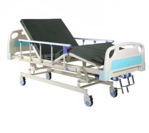 2-Crank-Manual-Patient-Bed-Mattress