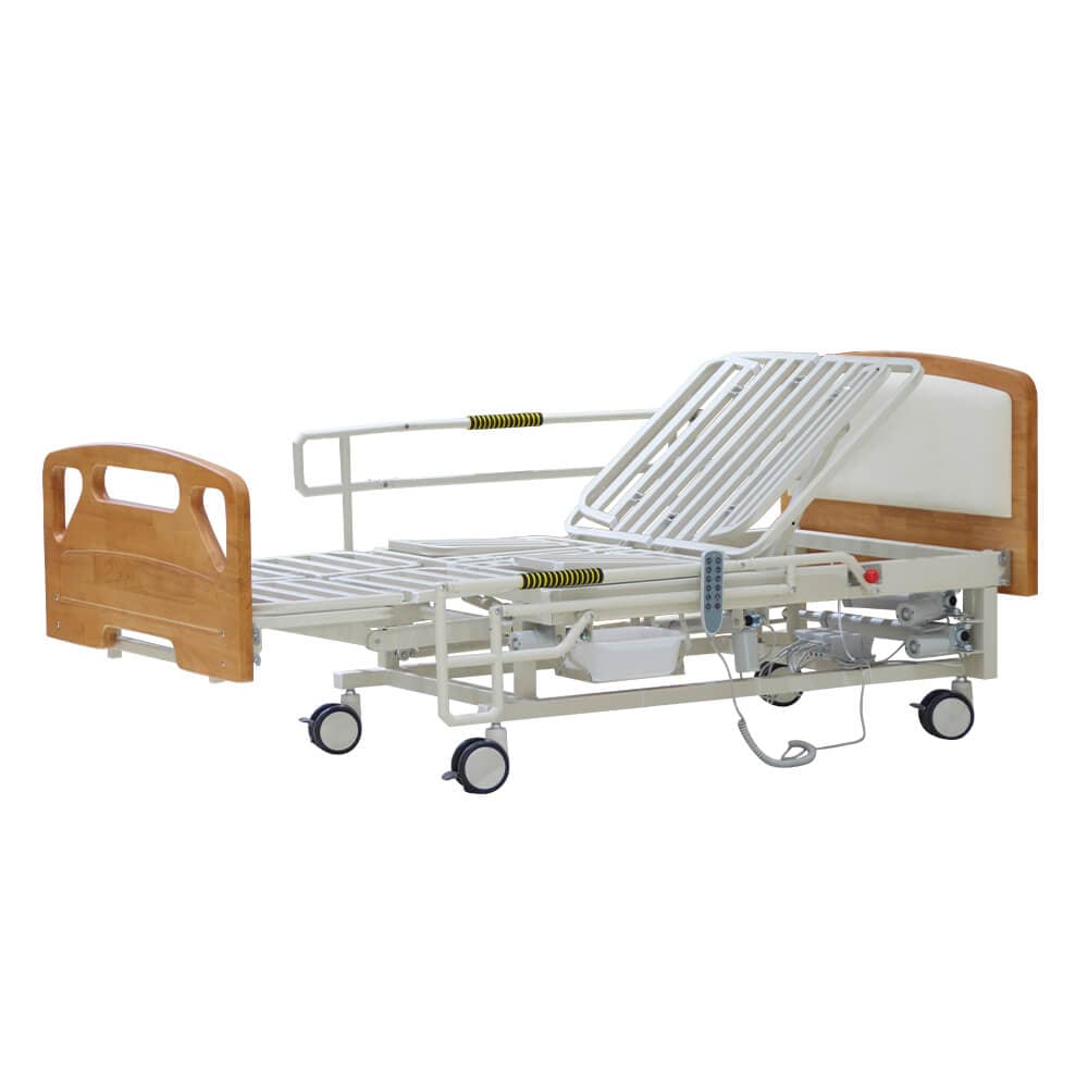 8-Function Full-Electric Home Care Bed with Toilet