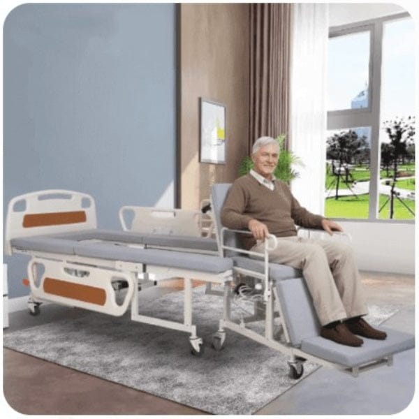 5 Function Hospital Bed with Commode