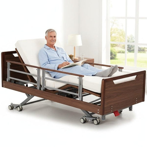 Smart Ultra-Low Senior Bed: Voice,Massage, 485 lb Capacity