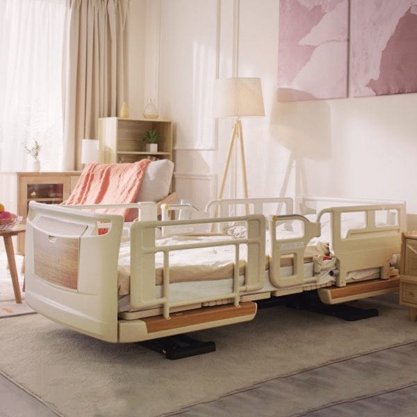 Ultra-Low Electric Bed: 9.3 inch Fall Safety Height, Dual Control