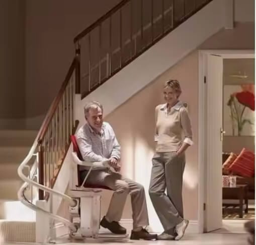 Curved Chair Lift for Elderly Stairs