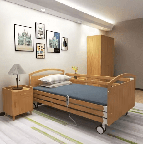 Hospital Bed with Built in Toilet