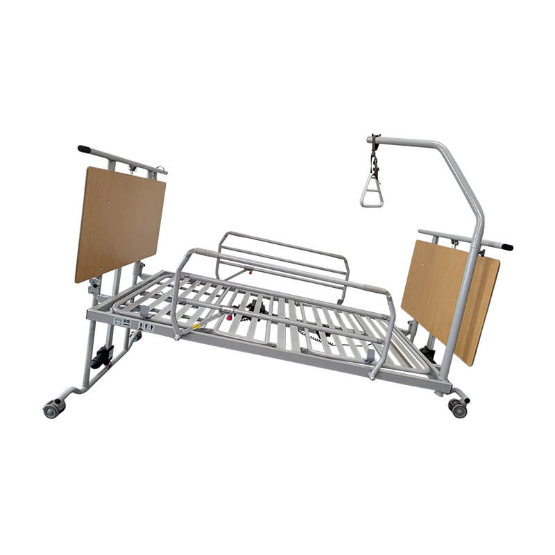 5-Function Full Electric Home Care Bed - Wood Style