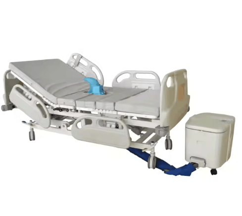 Hospital Bed with Toilet Facility