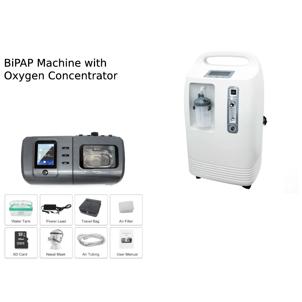 5l Bipap Fio2 BiPAP Machine with 5L Medical Grade Oxygen Concentrator Black Friday