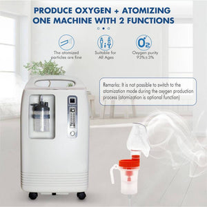 The 5L home oxygen concentrator by Mooxno is built for 24/7 use