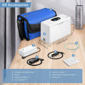 smallest portable oxygen concentrator machine with rechargeable battery