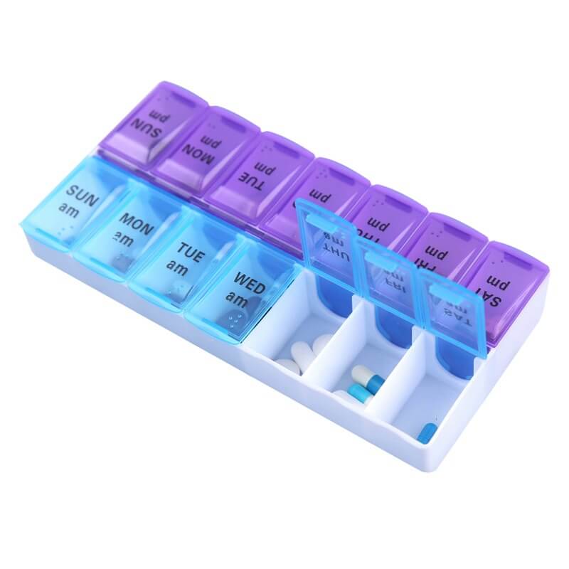 7 Day Pill Organizer 2 Times a Day (2PACK)