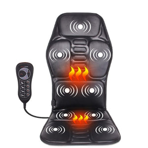 Shiatsu Vibration Massage Cushion with Heat -Electric Kneading Back Massager for Whole Back, Upper or Lower Back-Massage Chair Pad for Waist,Hips,Muscle Pain Relief,Use at Home/Office