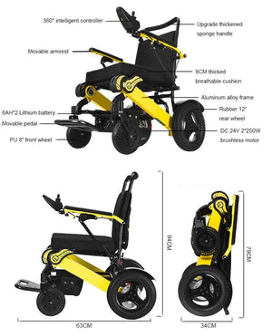 Double Side Battery Electric Wheelchair