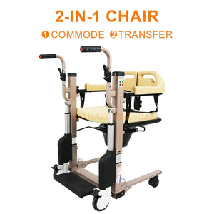Electric Powered Patient Lift Transfer Chair with Commode shop near me