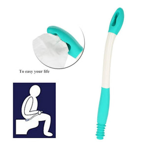 Long Reach Personal Wiping Aid with Hygienic Cover - Easy Use Comfort Self Wiper for Toileting 