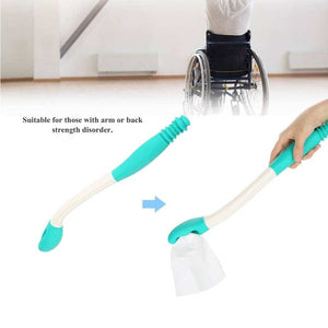 Toilet Aid Wiper Self Assist Bathroom Bottom Butt Wipe Helper Wand Long Reach Comfort Wipe Tool Paper Tissue for Pregnant After Surgery Seniors Arm Handicap Bariatric